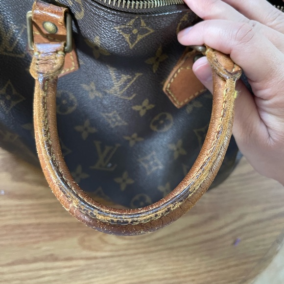 Vintage 1993 authentic Louis Vuitton brown monogram speedy 25 bag - Picture 15 of 16
